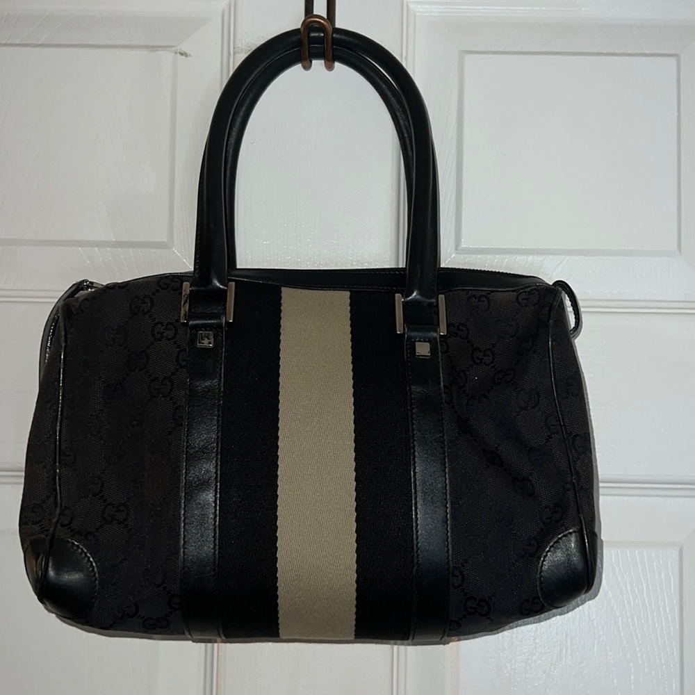 Authentic Gucci Shoulder Bag Navy Blue